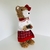 Enfeite Urso Natal em Pé Vermelho Femea 34cm - comprar online