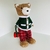 Enfeite Urso Natal em Pé Vermelho/Verde Macho 34cm - comprar online
