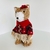 Enfeite Urso Natal em Pé Vermelho/bege Femea 22cm - comprar online