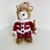 Enfeite Urso Natal em Pé Vermelho Macho 28cm - comprar online