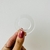 Imagem do Porta guardanapo em acrílico transparente de 10mm, formato redondo com 5,5cm de diâmetro