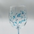 Taça Vinho Tinto Pintura Folhas Azul 550ml vidro na internet