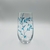 Copo vidro Pintura Folhas Azul 400ml - comprar online