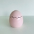 Enfeite Ovo com tampa em cerâmica rosa 10x10x10cm - comprar online