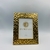 Porta retrato mdf borda textura amassado Dourado 25x20cm - comprar online