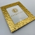 Porta retrato mdf borda textura amassado Dourado 25x20cm - loja online