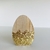 Enfeite silhueta de ovo com glitter dourado - comprar online