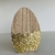 Enfeite silhueta de ovo com glitter dourado - loja online