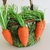 Enfeite cesta decorada com cenoura na internet