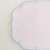 Americano bordado retangular branco com azul - comprar online
