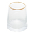 Vaso de Vidro com Fio de Ouro Liz 11cm x 11cm x 12cm - Wolff - comprar online