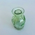 Vaso mini de vidro canelado Verde 14cm - comprar online