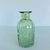 Vaso mini de vidro canelado Verde 14cm