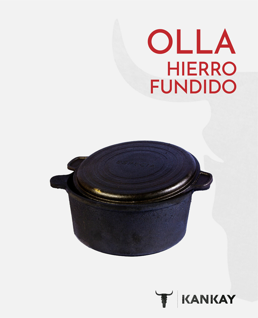 Olla de Hierro Fundido Mecanizada ESPECIA