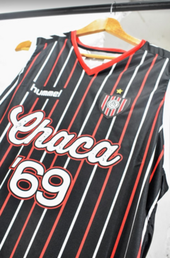Musculosa Chacarita Juniors Negra Hummel 2023 - tienda online