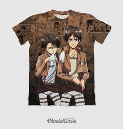 Camisa Levi Ackerman e Eren Yeager