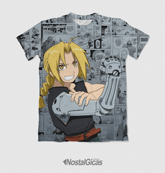 Camisa Exclusiva Edward Elric Fullmetal Alchemist Mangá MOD.02