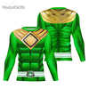 Camisa Manga Longa Uniforme Power Ranger Green