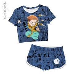 Kit Feminino Cropped + Short King - Nanatsu no Taizai