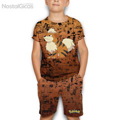 Kit Infantil Exclusivo Camisa + Short Growlithe