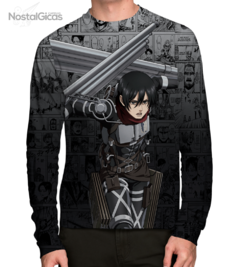 Camisa Manga Longa Mikasa Ackerman Mangá - V.2