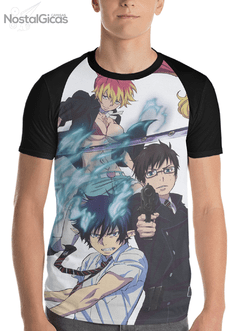 Camisa Raglan Blue Exorcist