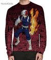 Camisa Manga Longa Shoto Todoroki Mangá - V.3