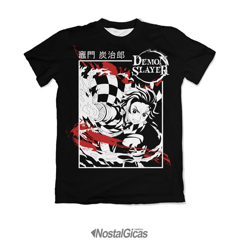 Camisa Manga Longa Uniforme Caçador de Oni - Demon Slayer - Black