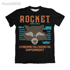 Camisa Rocket Cybernetic Genetic Experiment - Black Edition