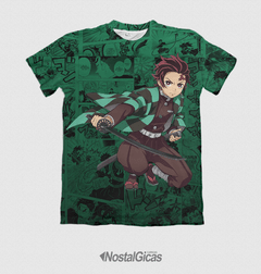 Camisa Exclusiva Tanjirou - Kimetsu no Yaiba Mangá MOD.02