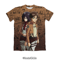 Camisa Exclusiva Mikasa e Eren - Cadetes Mangá