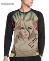 Camisa Manga Longa Raglan Senku Dr. Stone Estampa Total MOD.2 - comprar online