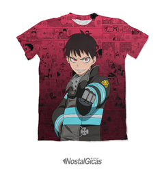 Camisa Exclusiva Shinra Fire Force Mangá