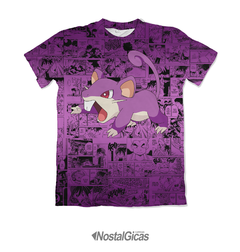 Camisa Exclusiva Rattata - Pokémon Mangá