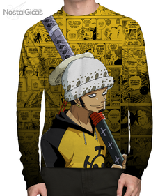 Camisa Manga Longa Trafalgar Law Mangá - V.2