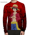 Camisa Manga Longa Monkey D. Luffy Mangá