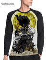 Camisa Manga Longa Raglan Afro Samurai Estampa Total