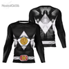 Camisa Manga Longa Uniforme Power Ranger Black