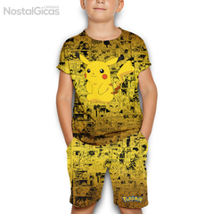 Kit Infantil Exclusivo Camisa + Short Pikachu