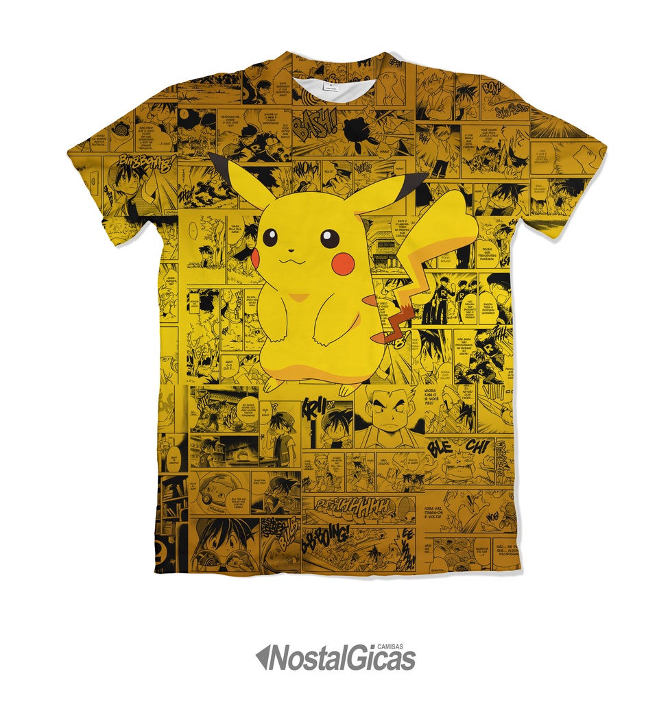 Camisa Exclusiva Pikachu - Pokémon Mangá