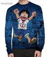 Camisa Manga Longa Monkey D. Luffy - Anchor Mangá