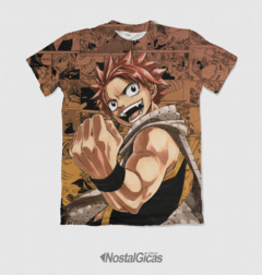 Camisa Exclusiva Natsu Dragneel - Fairy Tail Mangá