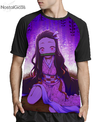 Camisa Raglan Nezuko Kimetsu no Yaiba