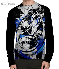 Camisa Manga Longa Splash Tanjiro Kamado - Demon Slayer