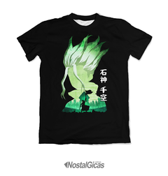 Camisa Senku - Dr. Stone - Black Edition