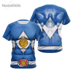Camisa Uniforme Power Ranger Blue