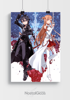 Poster Kirito e Asuna - Sword Art Online