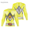 Camisa Manga Longa Uniforme Power Ranger Yellow