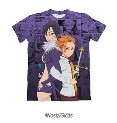 Camisa Exclusiva Merlin e Rei Arthur Mangá