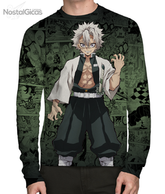 Camisa Manga Longa Sanemi Shinazugawa Mangá